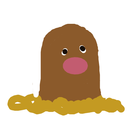 krokorokorok's drawing of Diglett — Pokémon sketch on Sketchdex