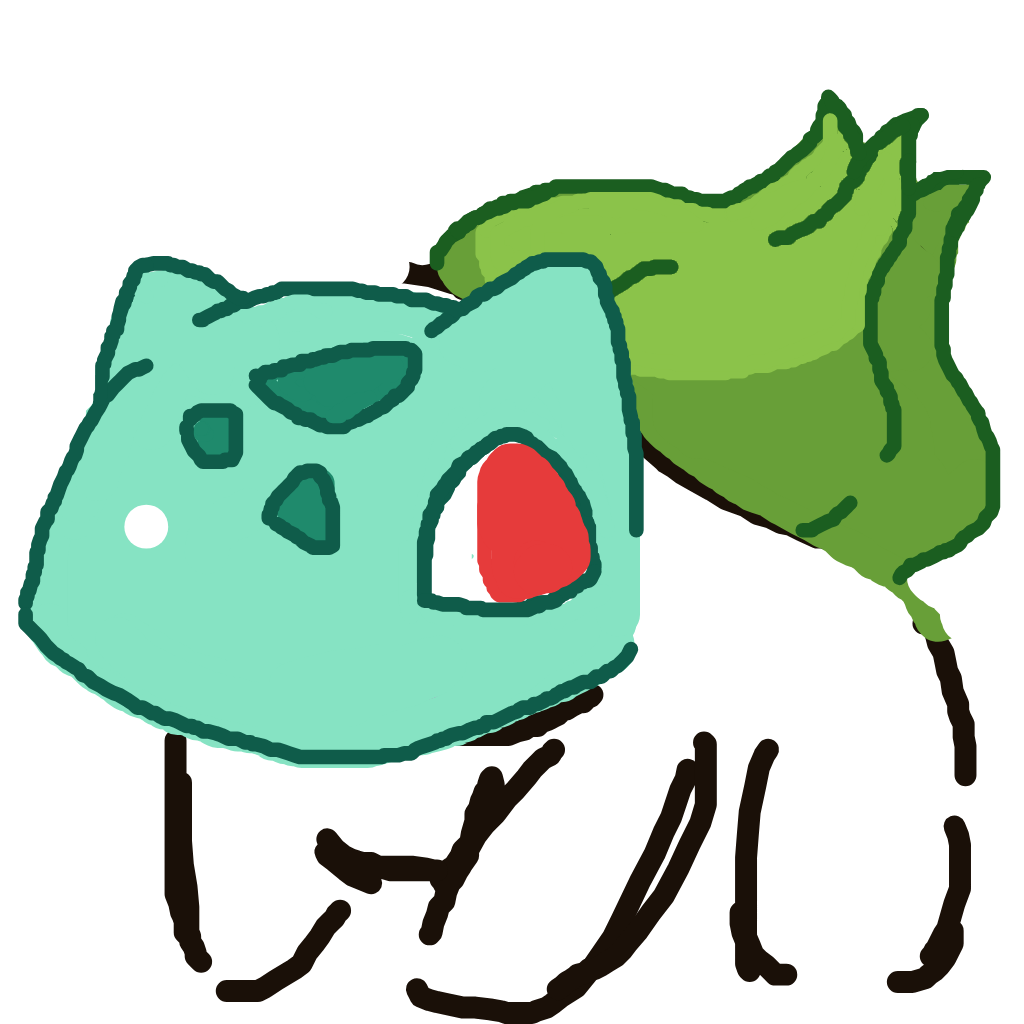 AzureClefable545's drawing of Bulbasaur — Pokémon sketch on Sketchdex