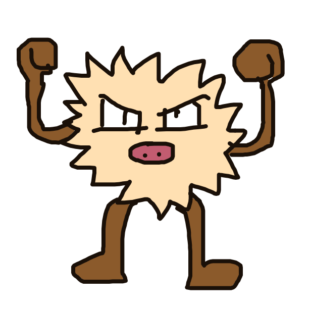 GoldenSnorlax248's drawing of Mankey — Pokémon sketch on Sketchdex