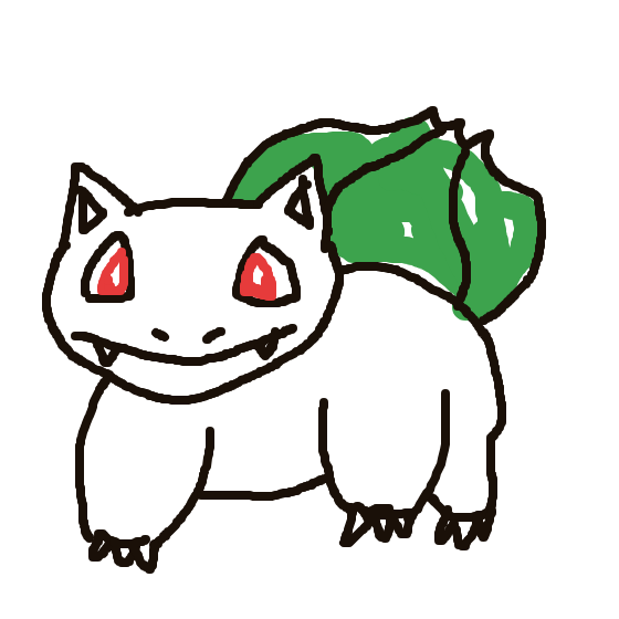 Hussle's drawing of Bulbasaur — Pokémon sketch on Sketchdex