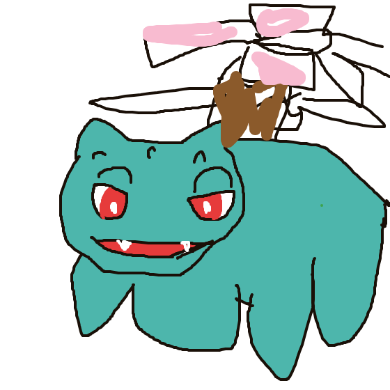 Hussle's drawing of Venusaur — Pokémon sketch on Sketchdex