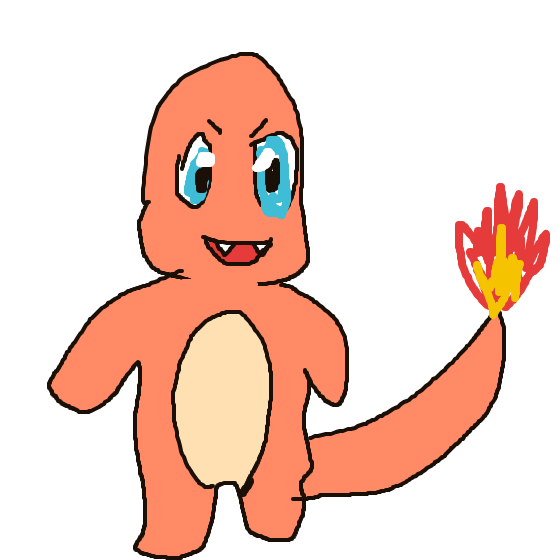 Hussle's drawing of Charmander — Pokémon sketch on Sketchdex