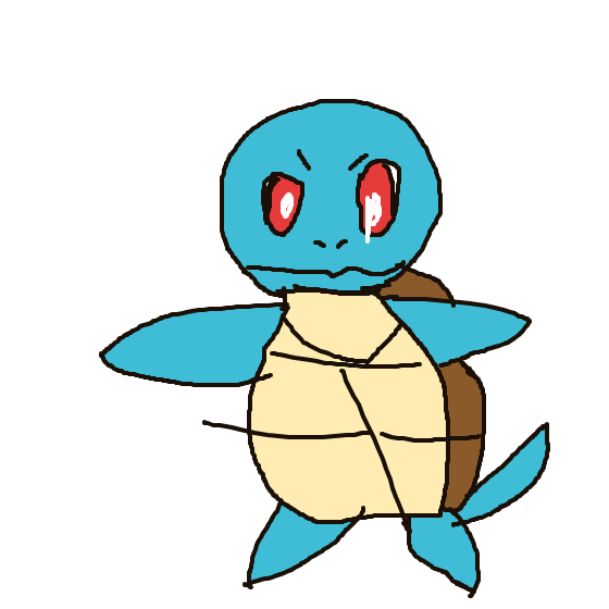 Hussle's drawing of Squirtle — Pokémon sketch on Sketchdex