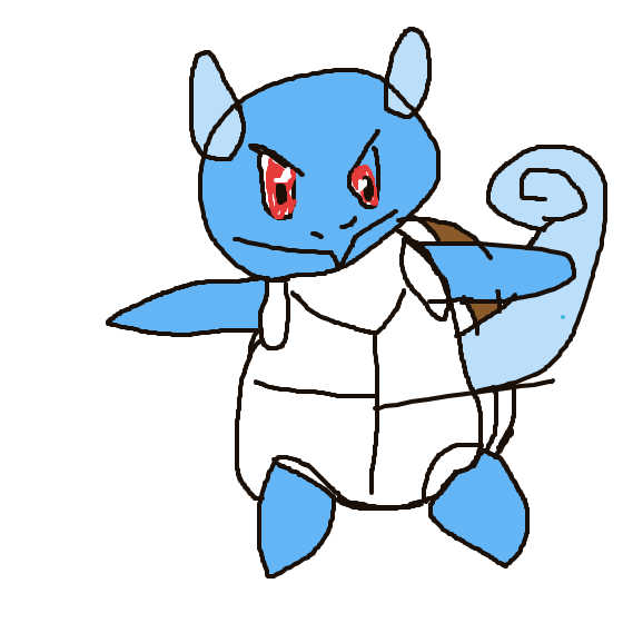 Hussle's drawing of Wartortle — Pokémon sketch on Sketchdex