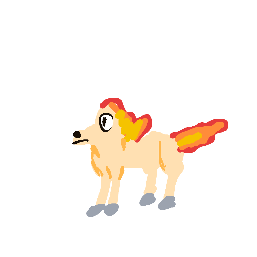 StarryFlareon538's drawing of Ponyta — Pokémon sketch on Sketchdex