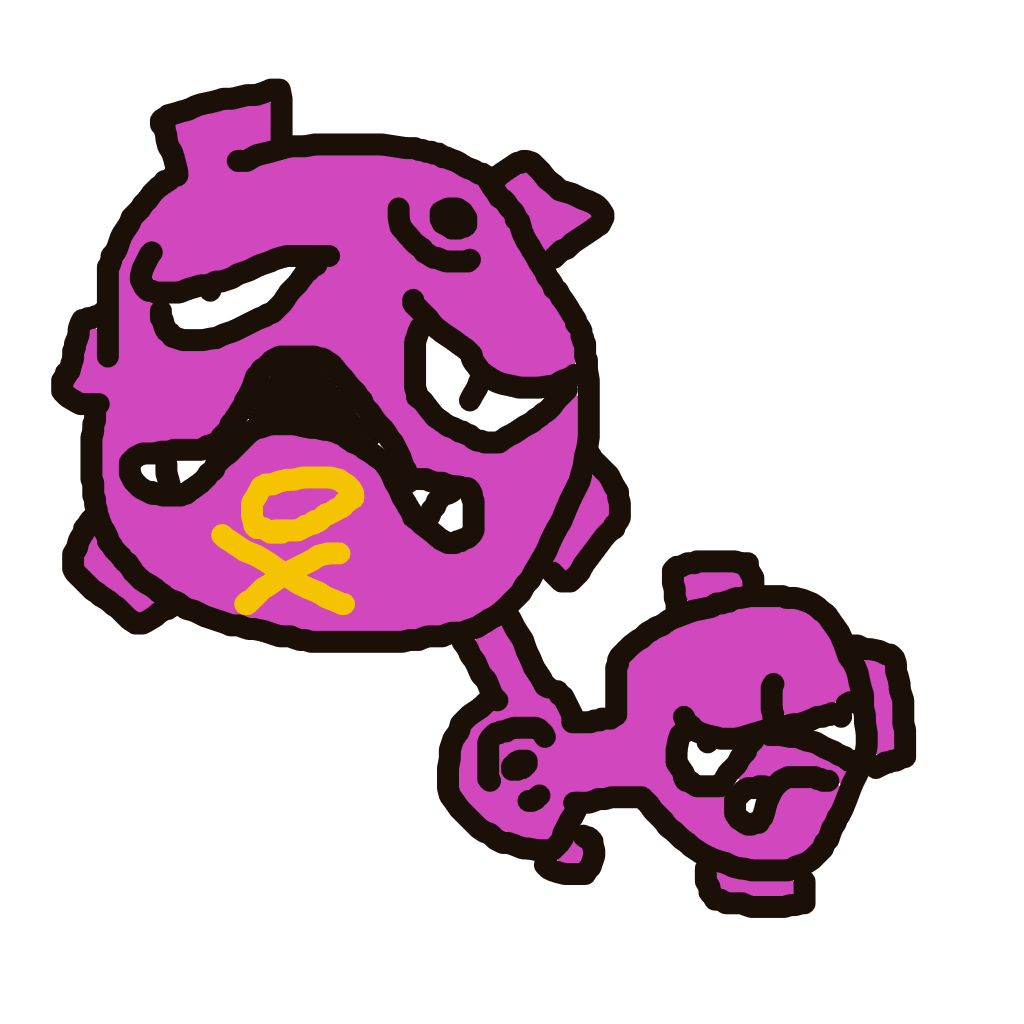 Weezing drawing