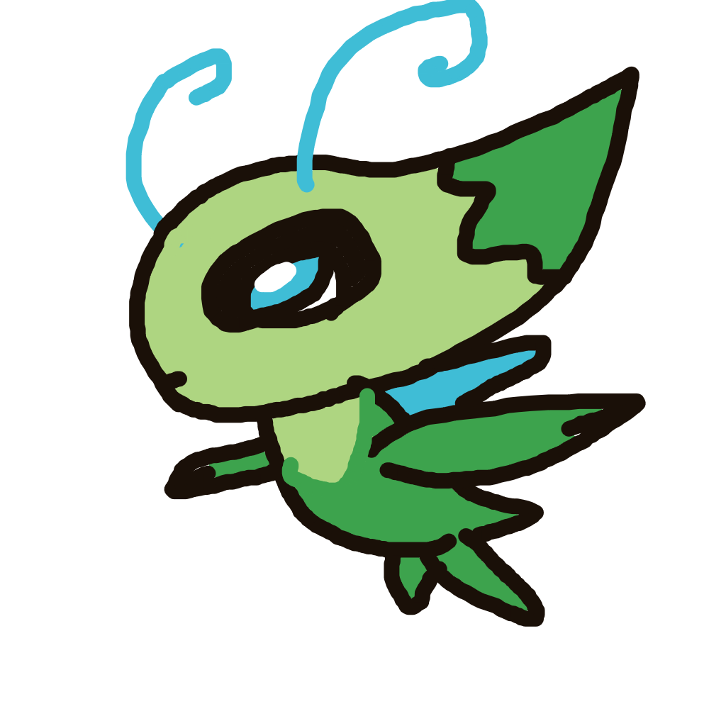 MilwakeePastaDoodle's drawing of Celebi — Pokémon sketch on Sketchdex