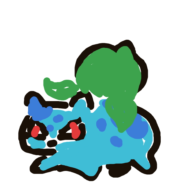 MysticHypno768's drawing of Bulbasaur — Pokémon sketch on Sketchdex