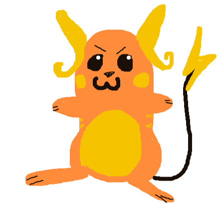 HyperJigglypuff992's drawing of Raichu — Pokémon sketch on Sketchdex