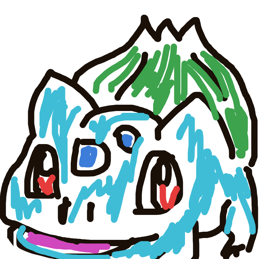 PhantomHaunter122's drawing of Bulbasaur — Pokémon sketch on Sketchdex