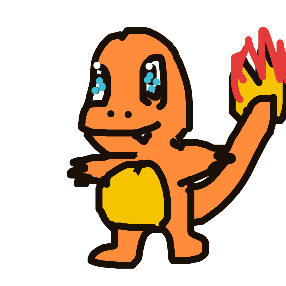 PhantomHaunter122's drawing of Charmander — Pokémon sketch on Sketchdex