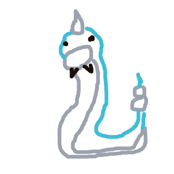 GoldenDragonite80's drawing of Dratini — Pokémon sketch on Sketchdex