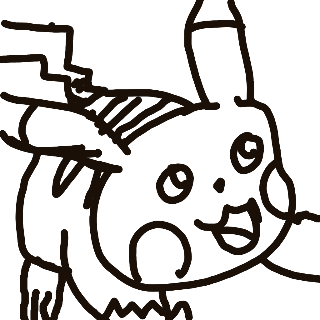 Thomas's drawing of Pikachu — Pokémon sketch on Sketchdex