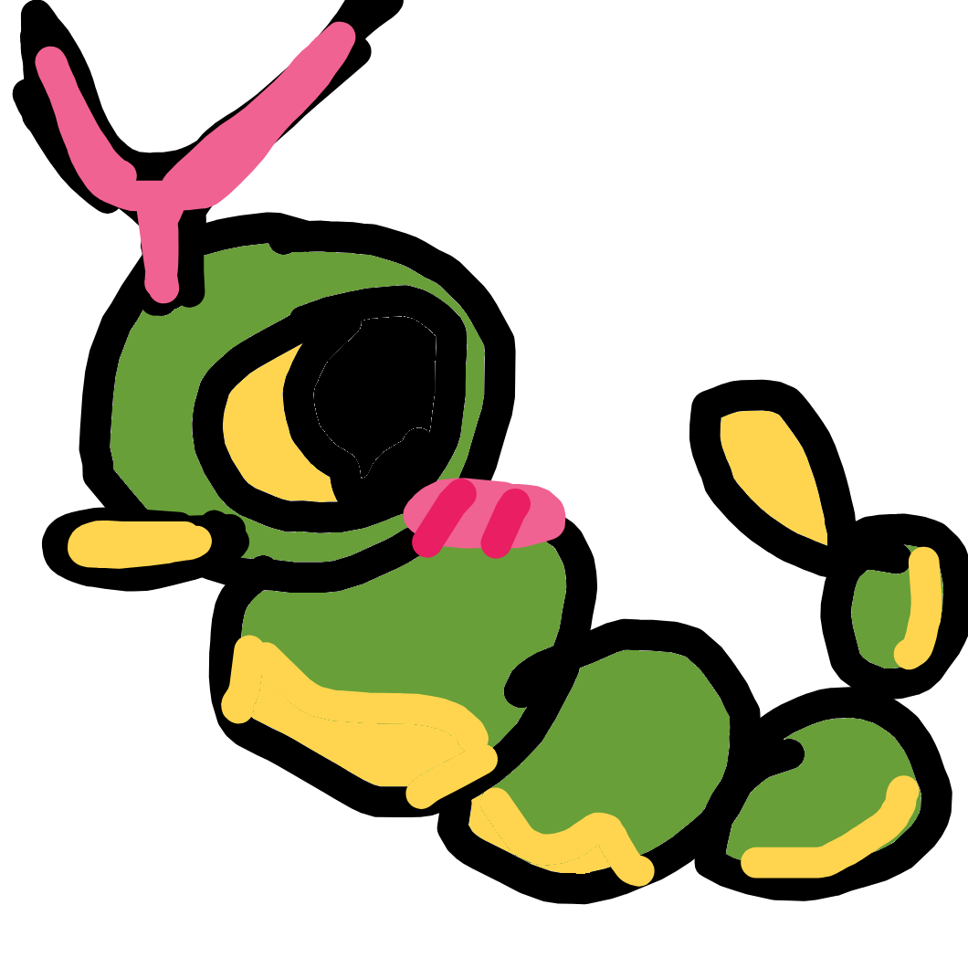 Narancia's drawing of Caterpie — Pokémon fan art on Sketchdex