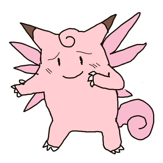 Clefable drawing