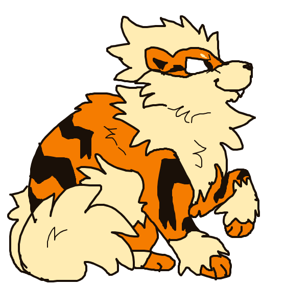 Arcanine drawing