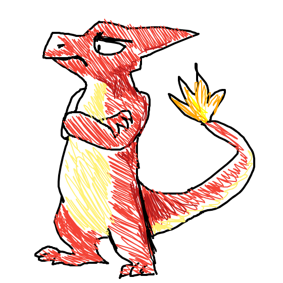 RioBlitzle's drawing of Charmeleon — best Pokémon fan art on Sketchdex