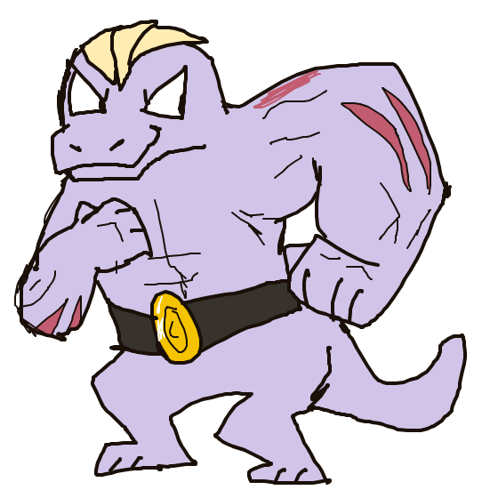 Machoke drawing