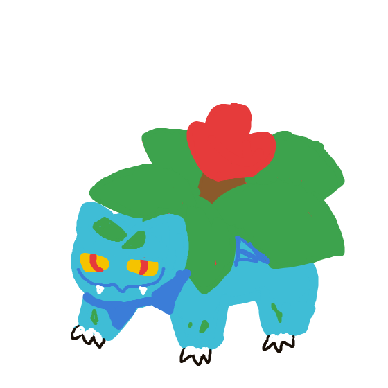 SuperSparkey's drawing of Venusaur — Pokémon sketch on Sketchdex