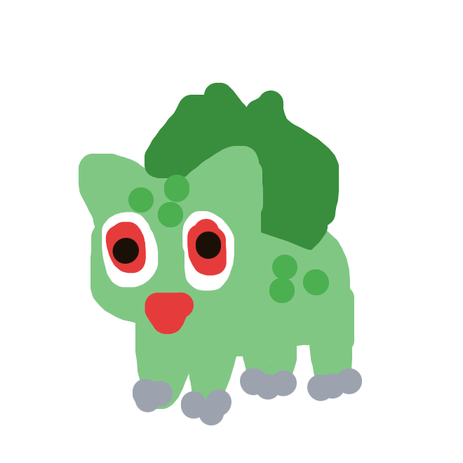 AlphaCloyster762's drawing of Bulbasaur — Pokémon sketch on Sketchdex