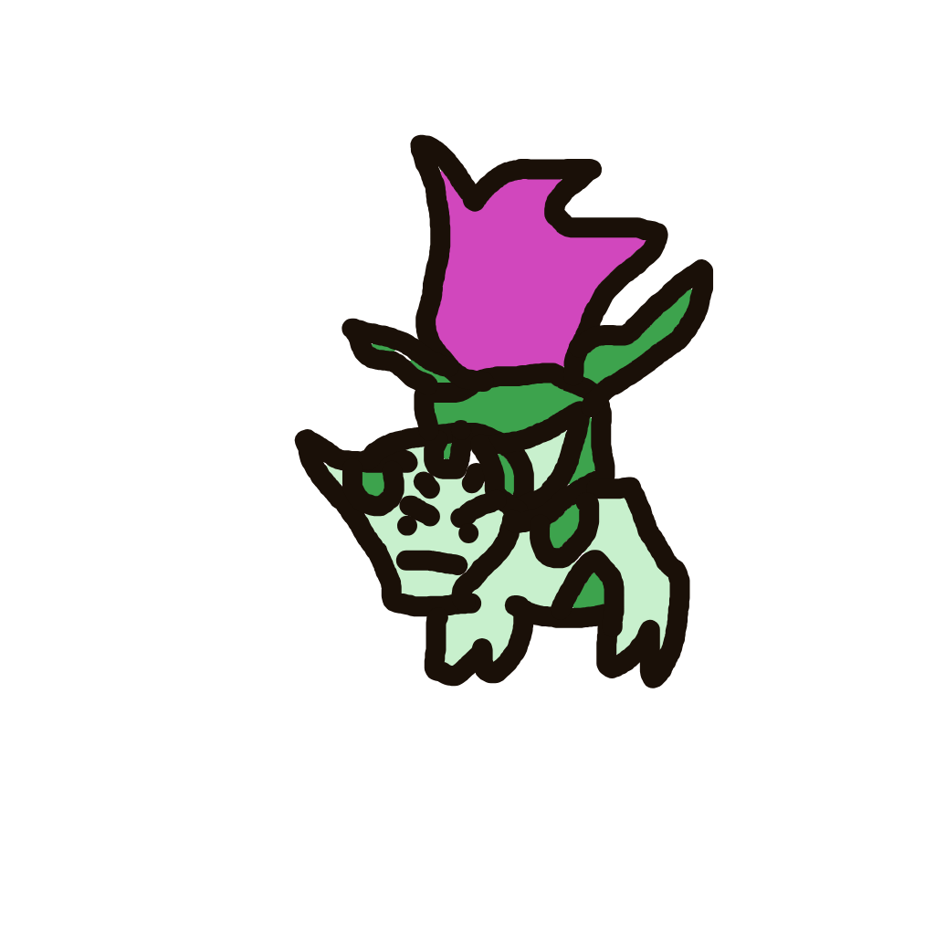 AstralArcanine345's drawing of Ivysaur — Pokémon sketch on Sketchdex