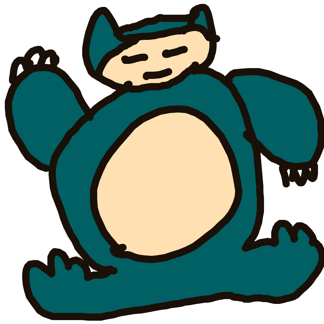 HyperMew636's drawing of Snorlax — Pokémon sketch on Sketchdex