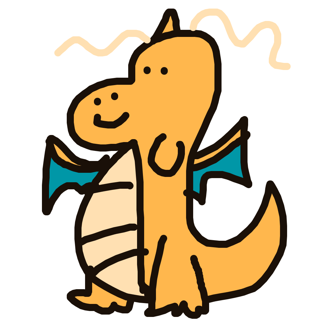 HyperMew636's drawing of Dragonite — Pokémon sketch on Sketchdex