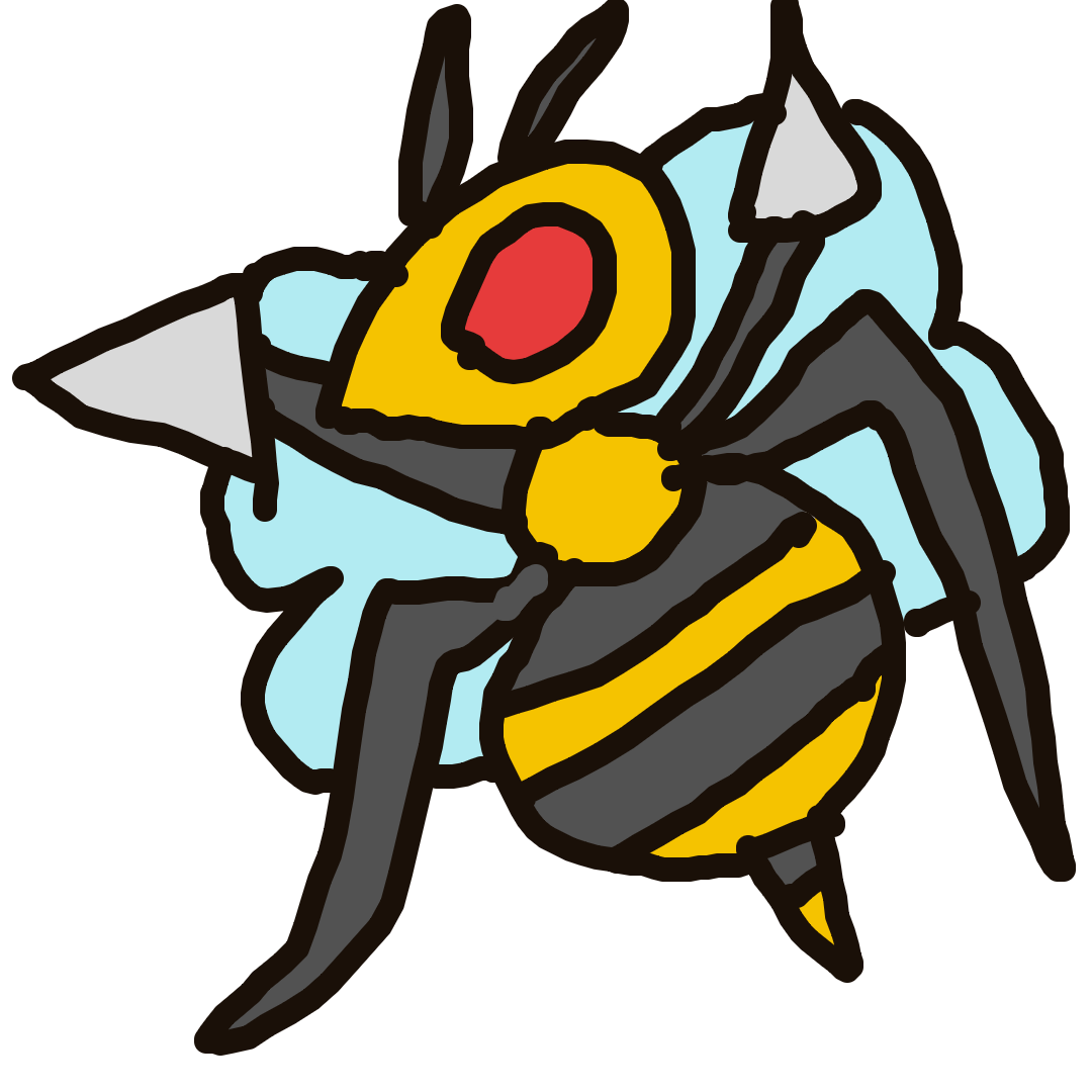 HyperMew636's drawing of Beedrill — Pokémon sketch on Sketchdex