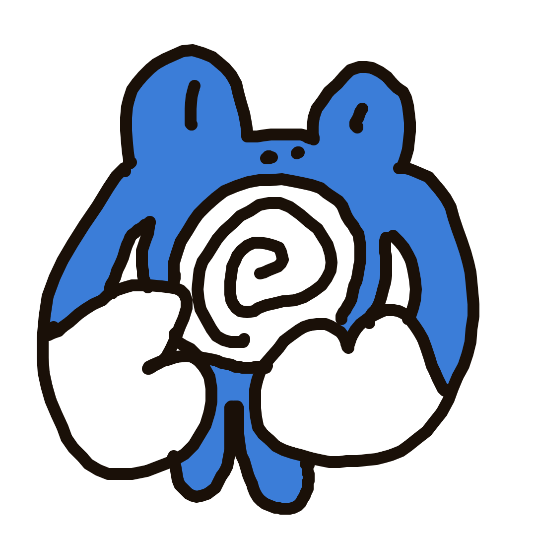 HyperMew636's drawing of Poliwhirl — Pokémon sketch on Sketchdex