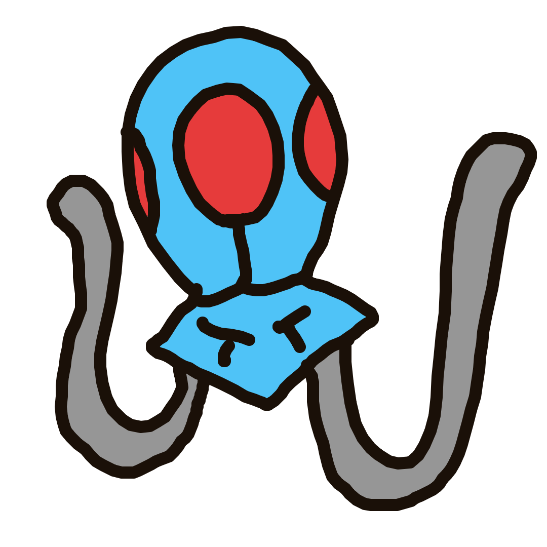 HyperMew636's drawing of Tentacool — Pokémon sketch on Sketchdex