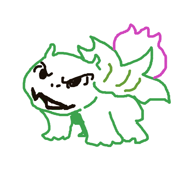 BlazingPorygon674's drawing of Ivysaur — Pokémon sketch on Sketchdex