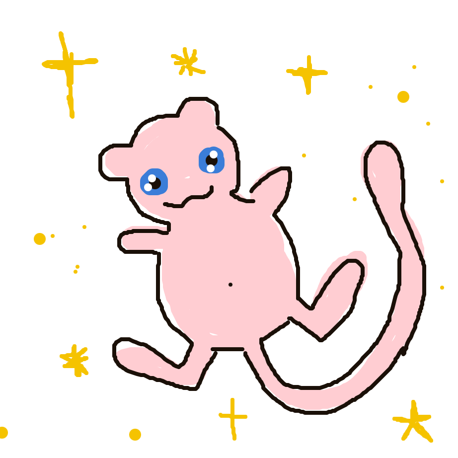 PichuBroAndCo's drawing of Mew — Pokémon sketch on Sketchdex