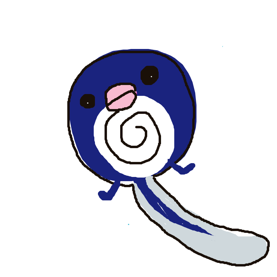PichuBroAndCo's drawing of Poliwag — Pokémon sketch on Sketchdex