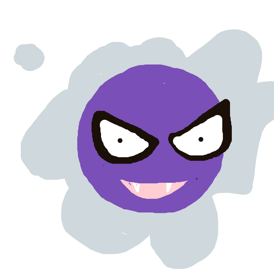 PichuBroAndCo's drawing of Gastly — Pokémon sketch on Sketchdex