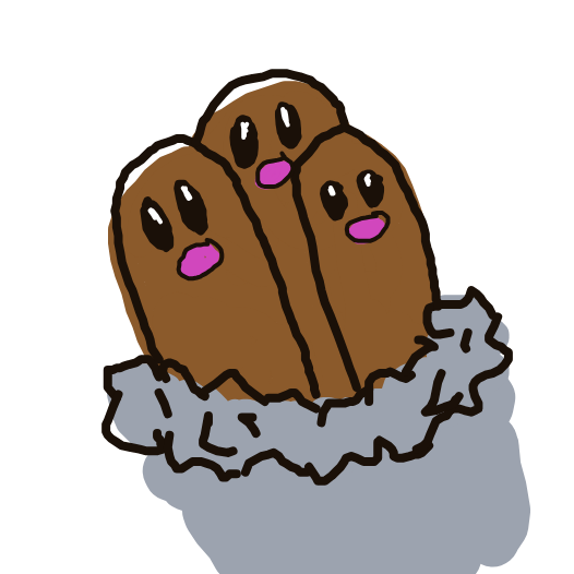 ZenGyarados405's drawing of Dugtrio — Pokémon sketch on Sketchdex