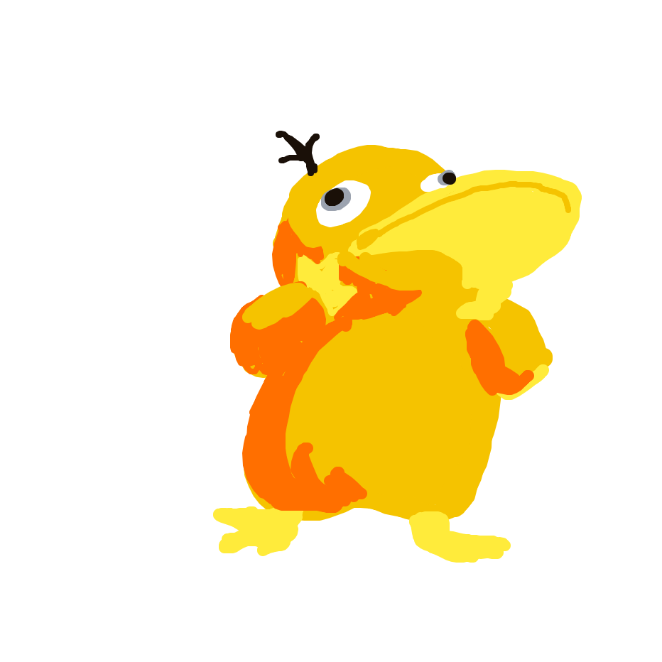 Filibird's drawing of Psyduck — best Pokémon fan art on Sketchdex