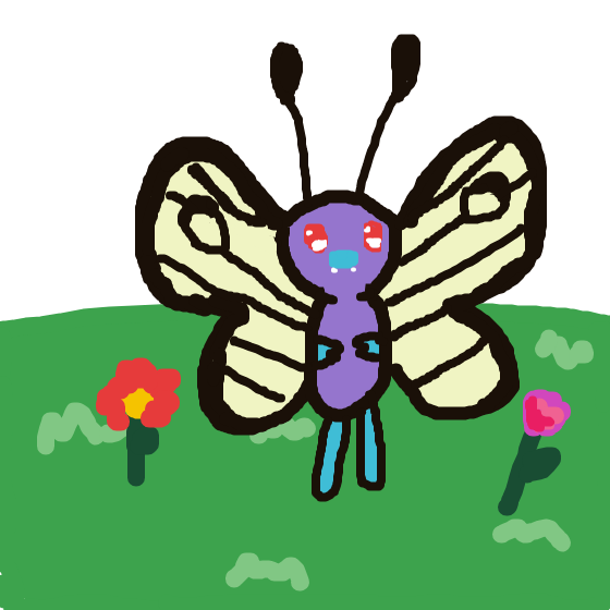 Diamondtwinkle's drawing of Butterfree — Pokémon sketch on Sketchdex