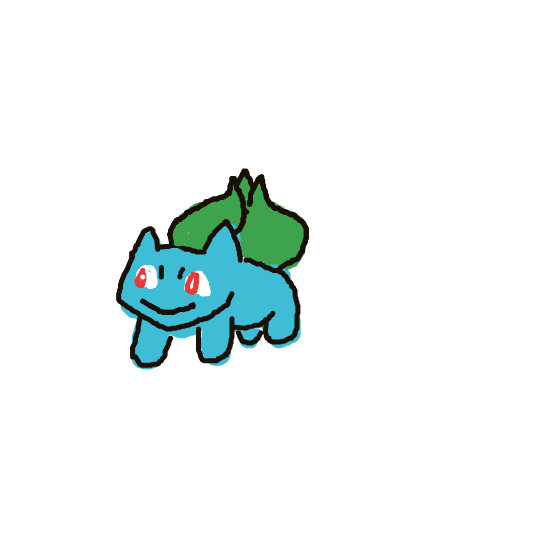 Clork's drawing of Bulbasaur — Pokémon sketch on Sketchdex