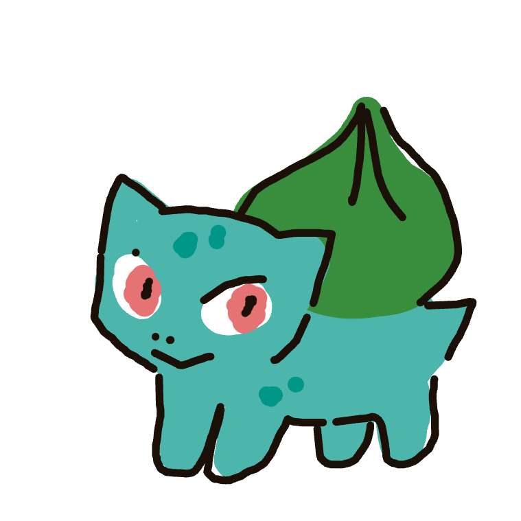 EpicSquirtle352's drawing of Bulbasaur — Pokémon sketch on Sketchdex