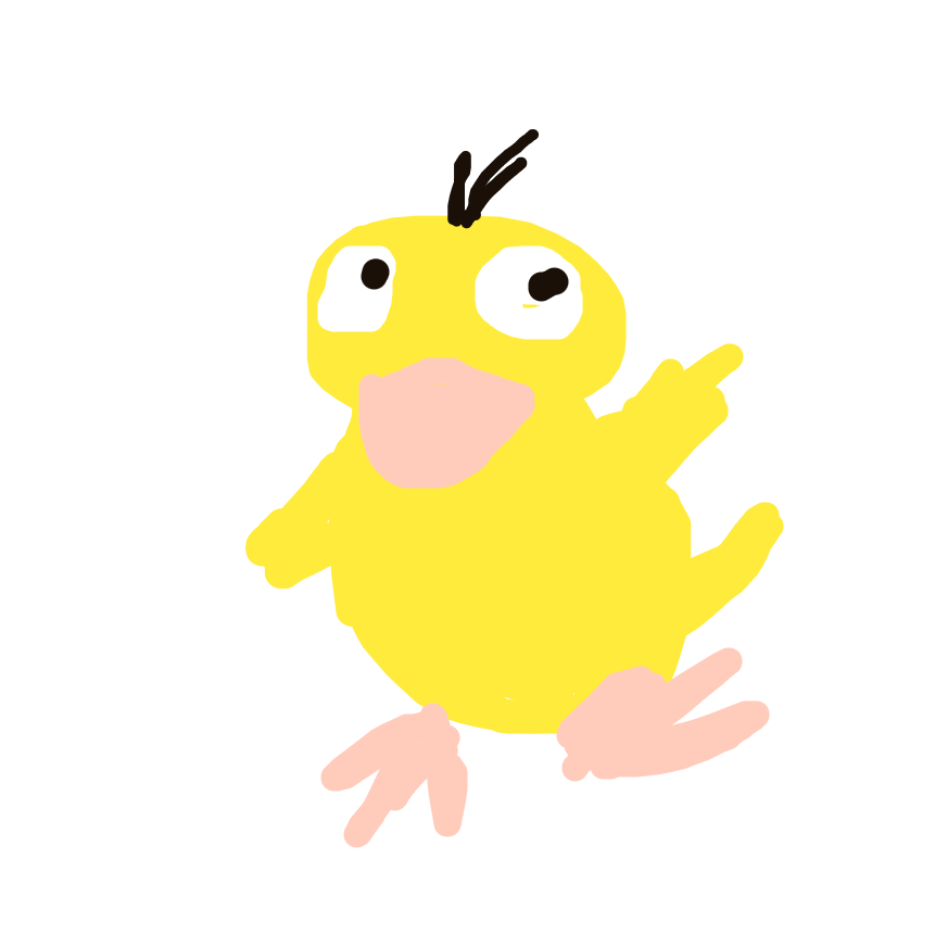 Vekzone's drawing of Psyduck — Pokémon sketch on Sketchdex