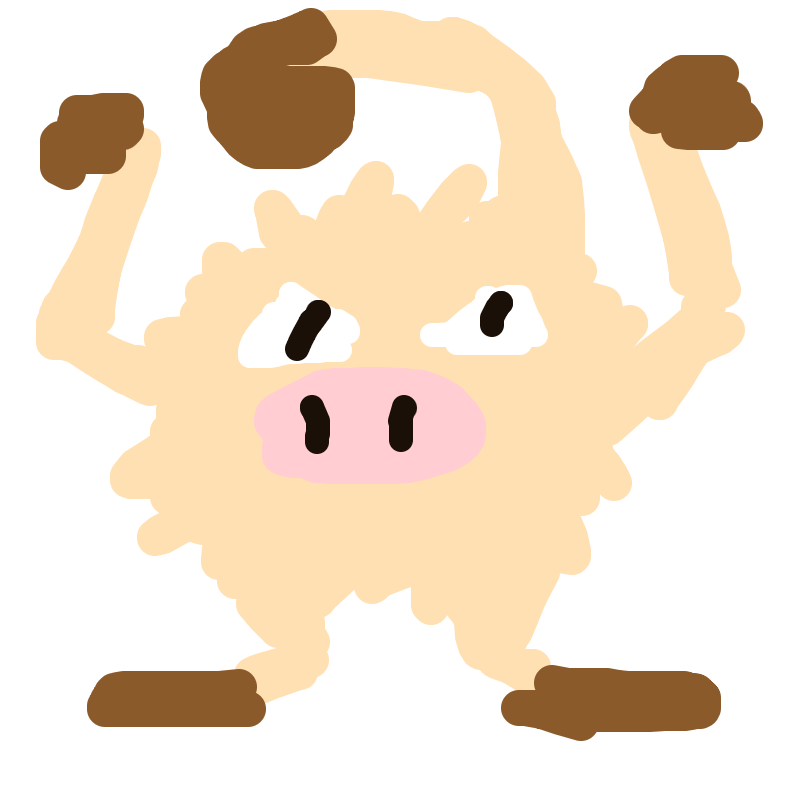 Vekzone's drawing of Mankey — Pokémon sketch on Sketchdex
