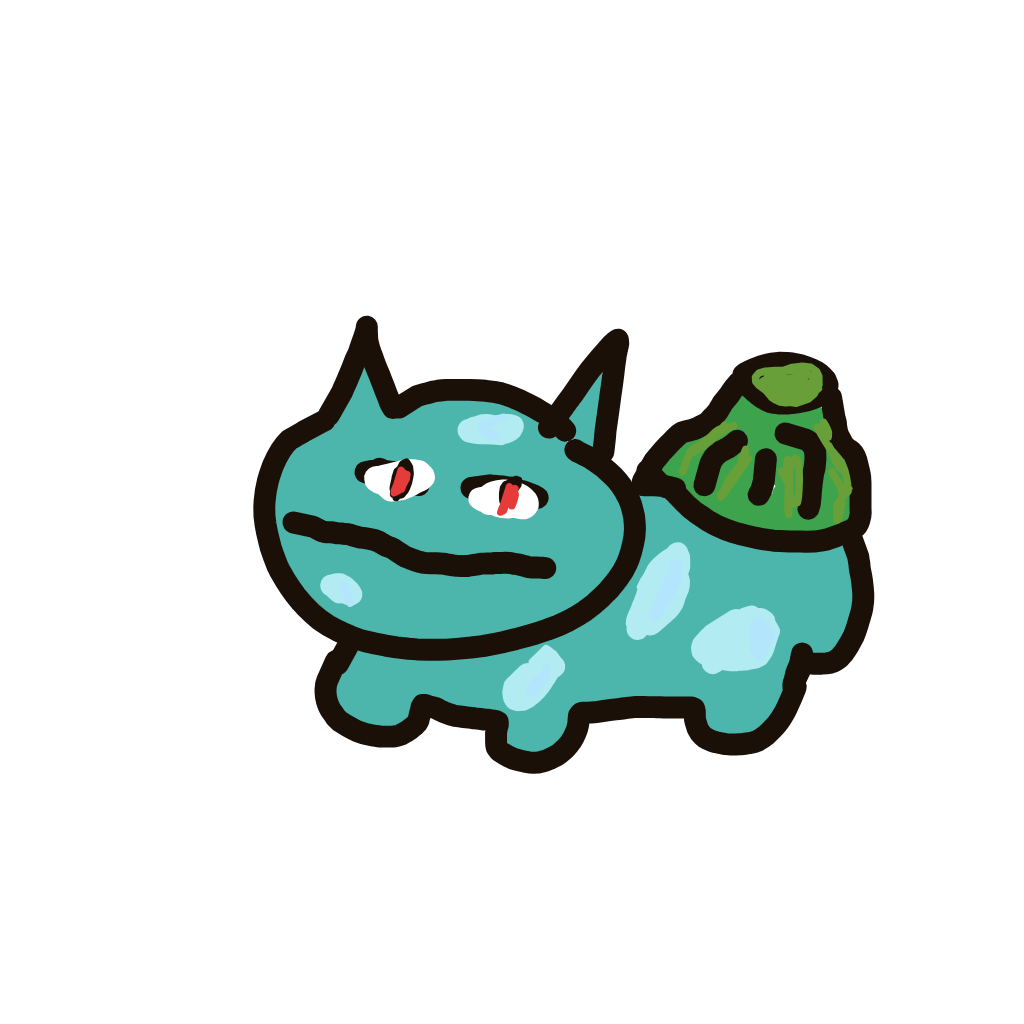 LuckyCloyster546's drawing of Bulbasaur — Pokémon sketch on Sketchdex