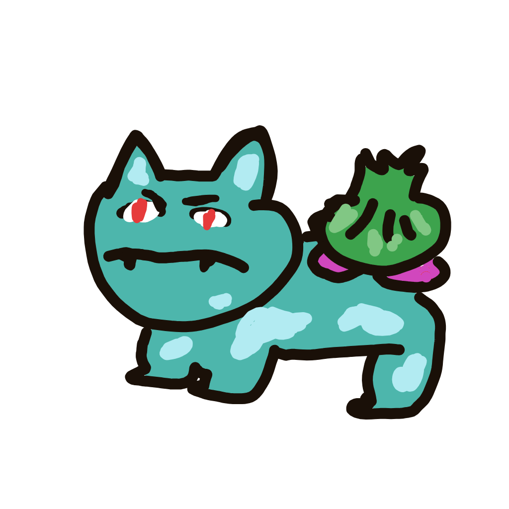 LuckyCloyster546's drawing of Ivysaur — Pokémon sketch on Sketchdex