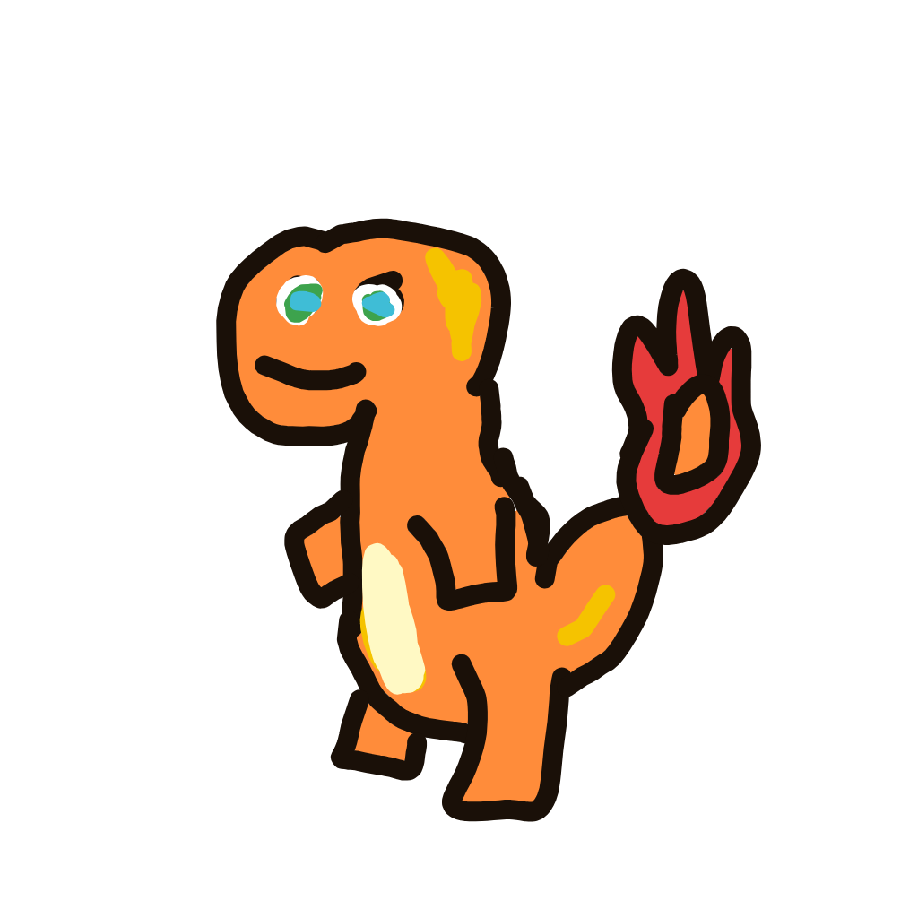 LuckyCloyster546's drawing of Charmander — Pokémon sketch on Sketchdex