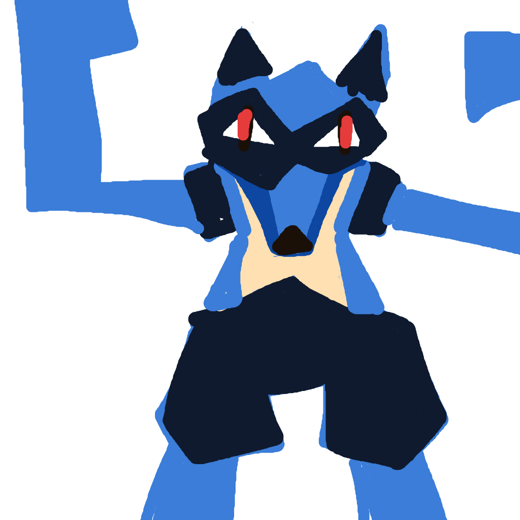 evechristmas's drawing of Lucario — Pokémon sketch on Sketchdex