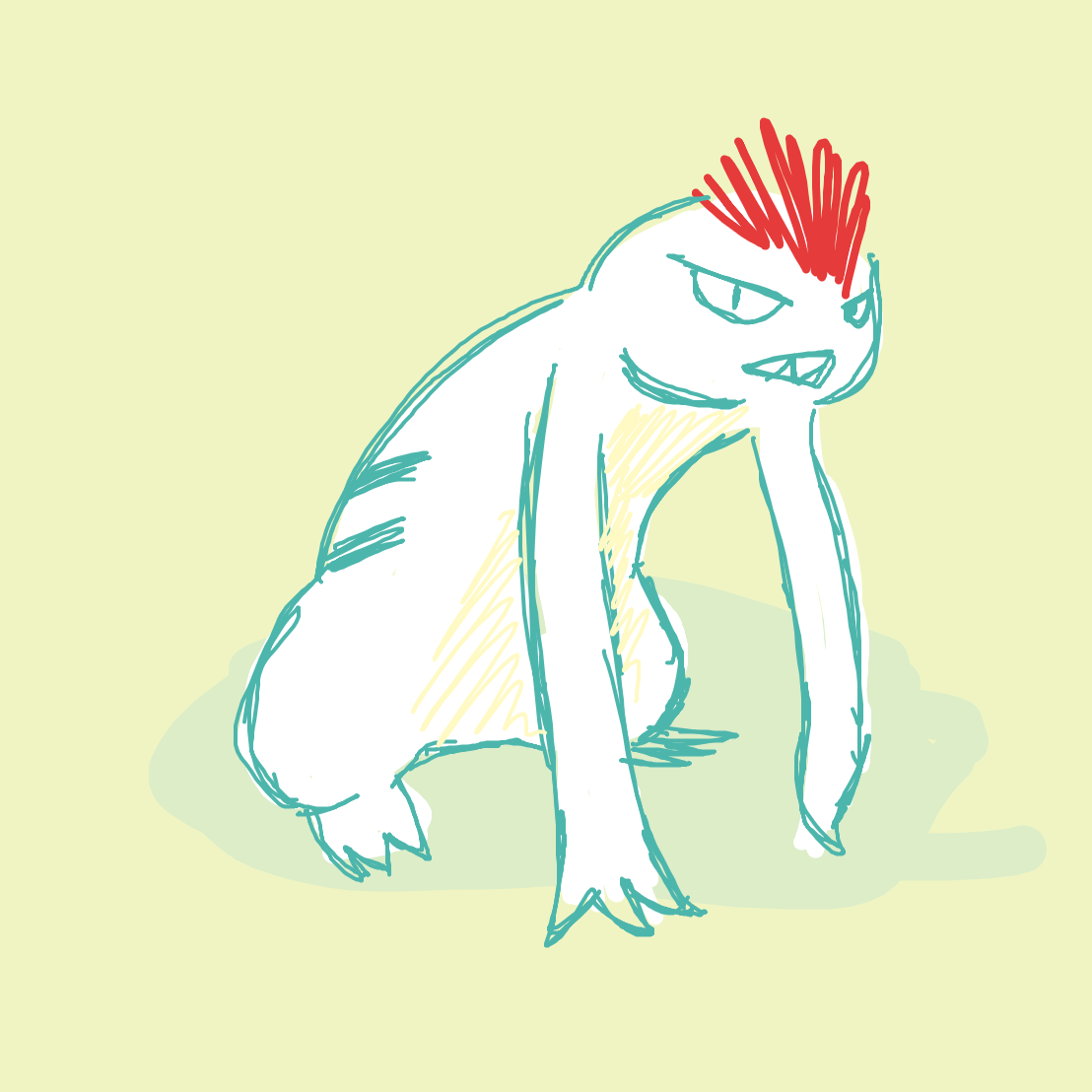 karpngull's drawing of Vigoroth — Pokémon sketch on Sketchdex