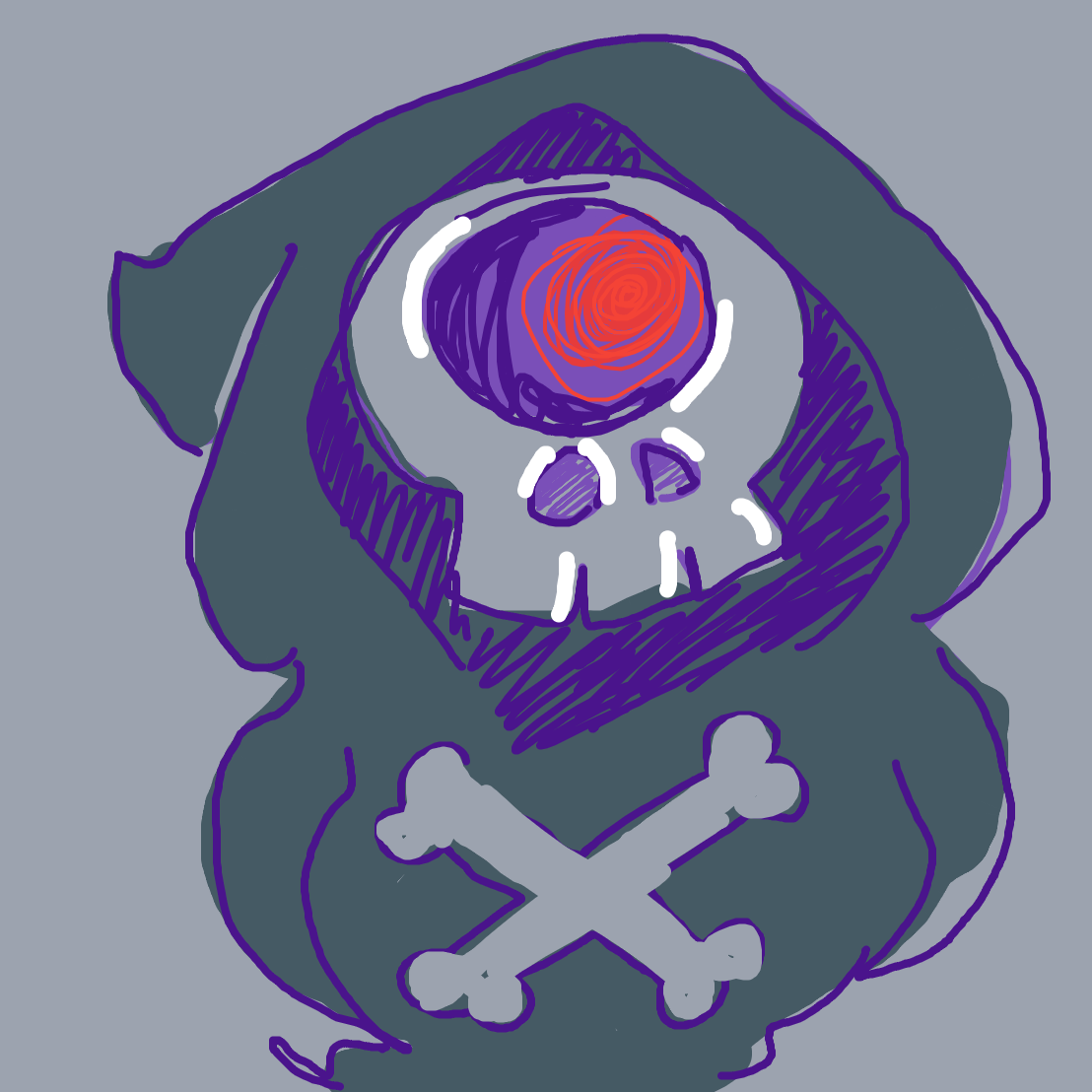 karpngull's drawing of Duskull — Pokémon sketch on Sketchdex