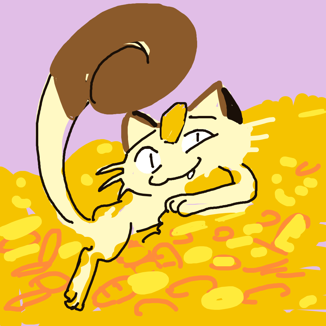 Meowth drawing