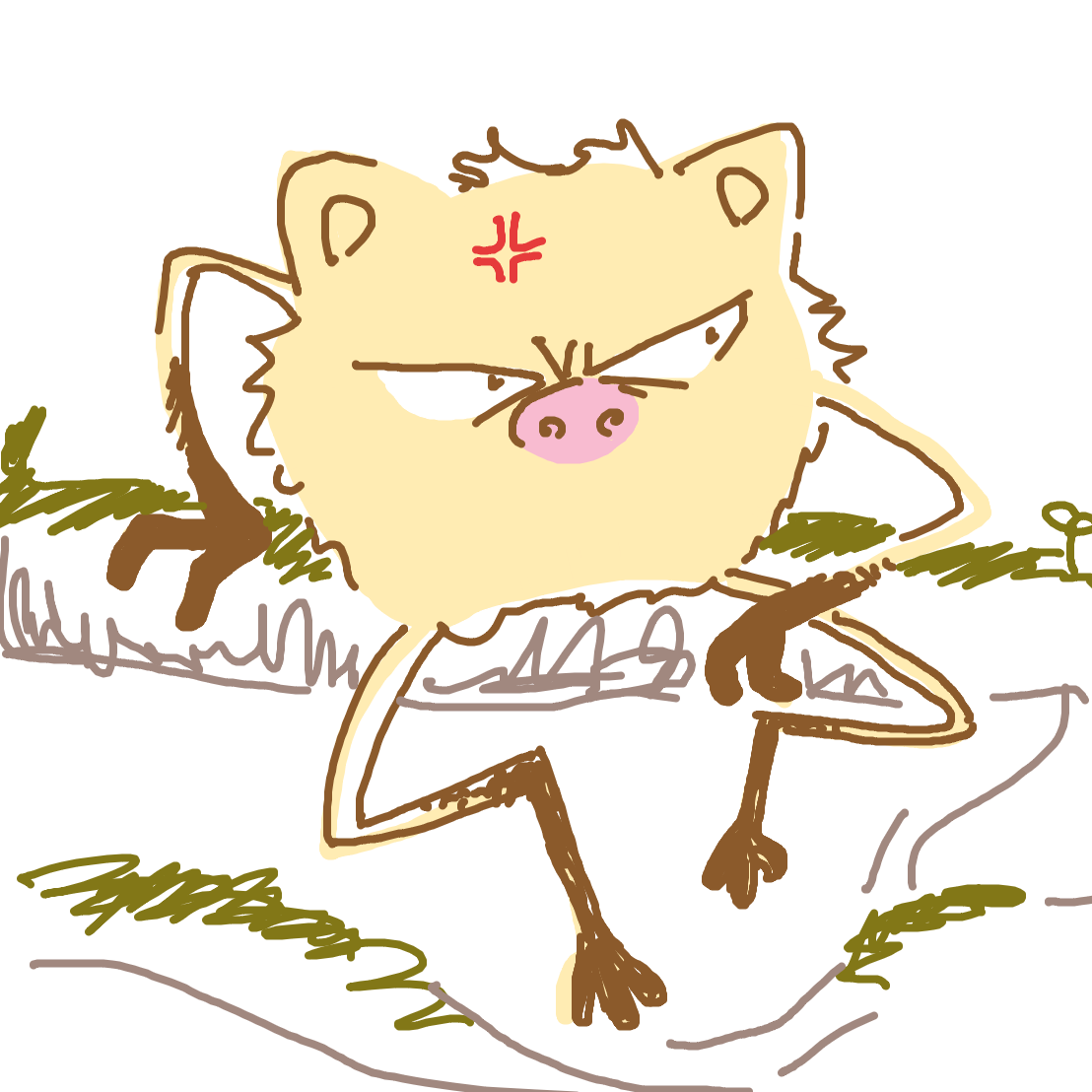 Mankey drawing