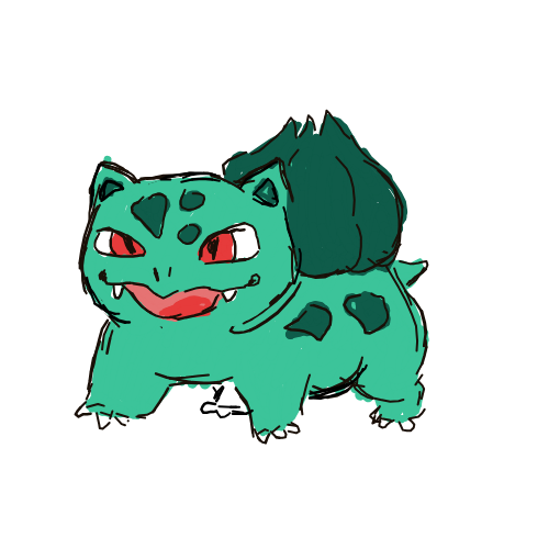 scowlinnn's drawing of Bulbasaur — Pokémon sketch on Sketchdex